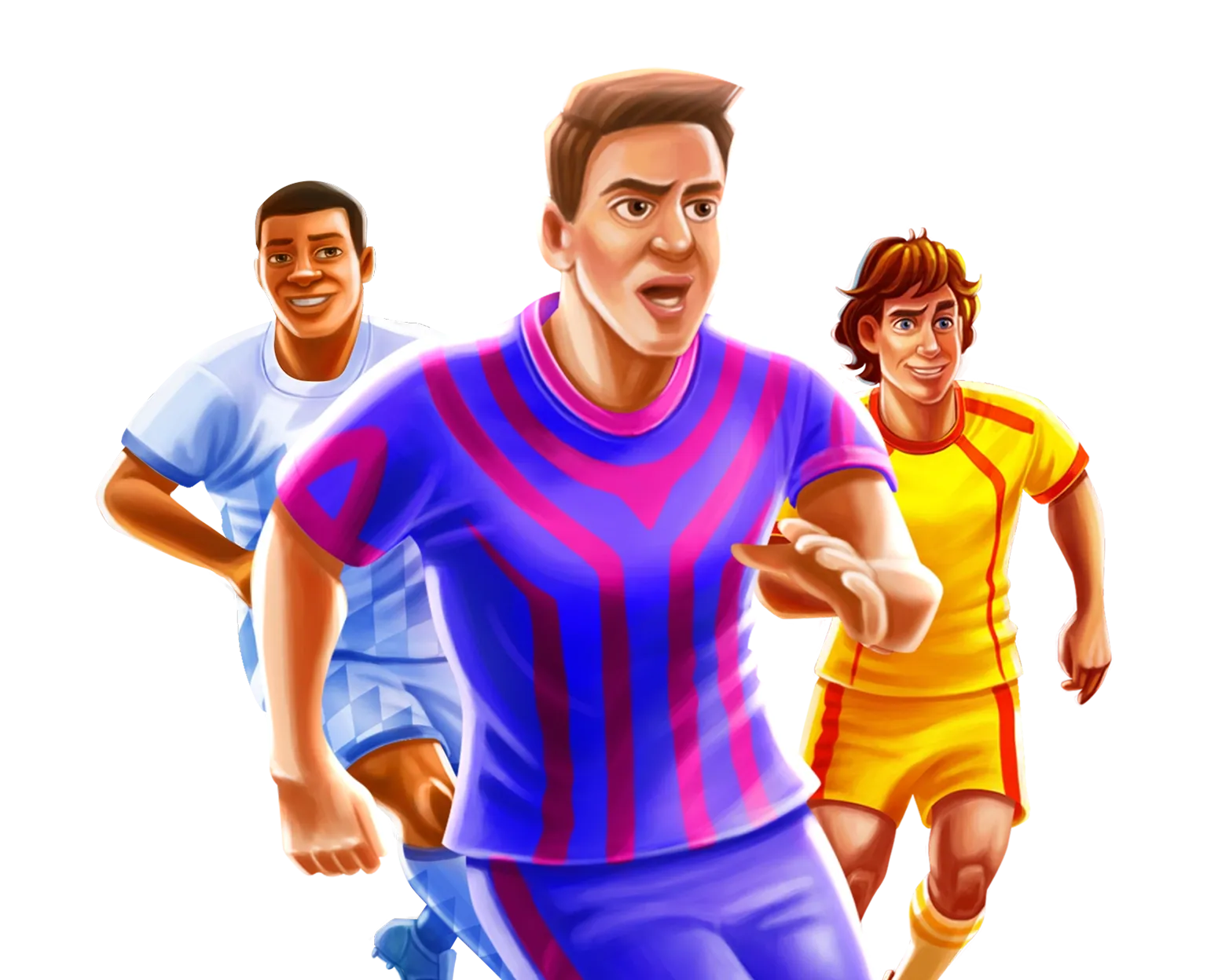 Liga Fortuna Megaways tablet action banner character