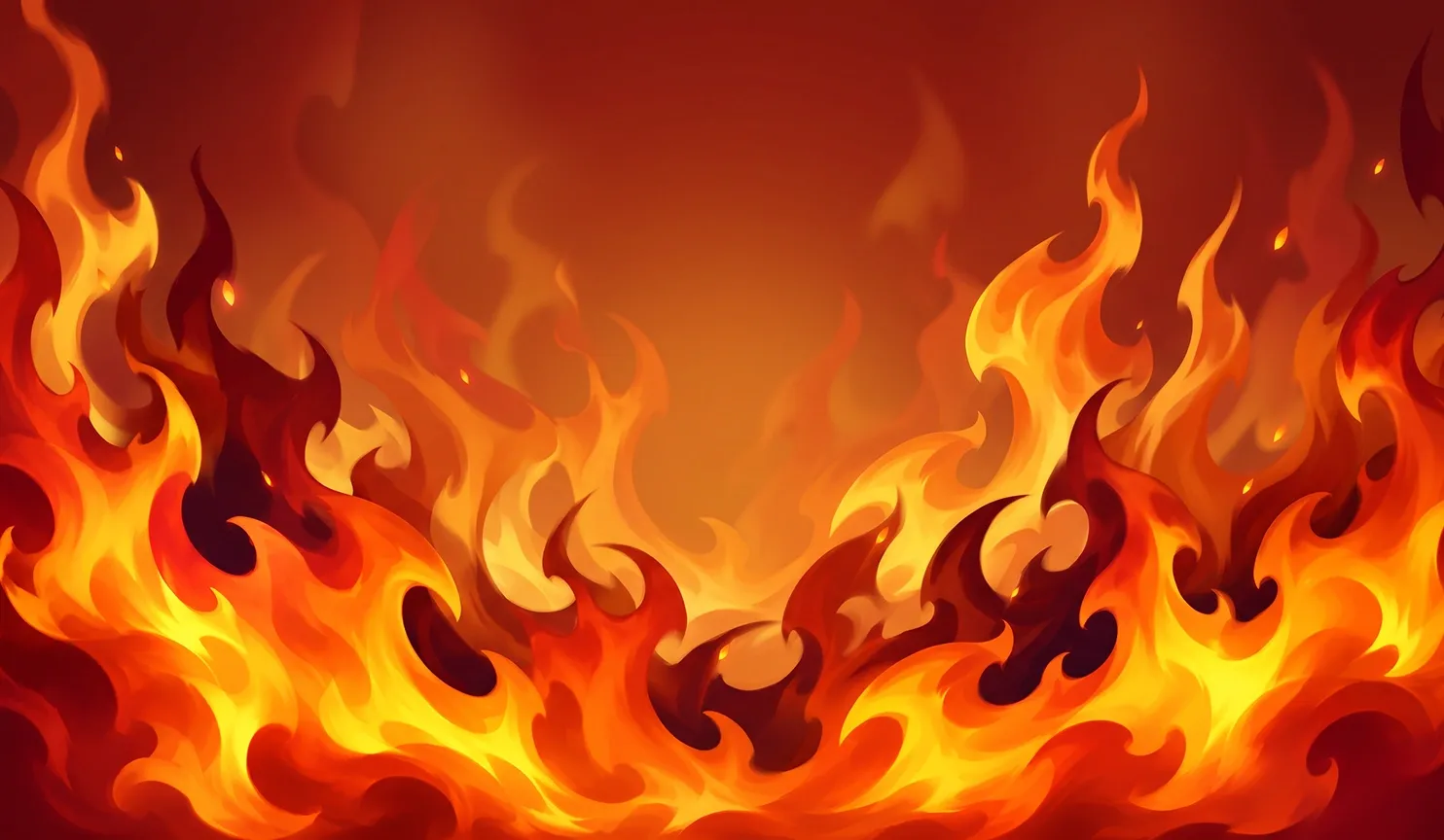 Lucky Burn mobile action banner background