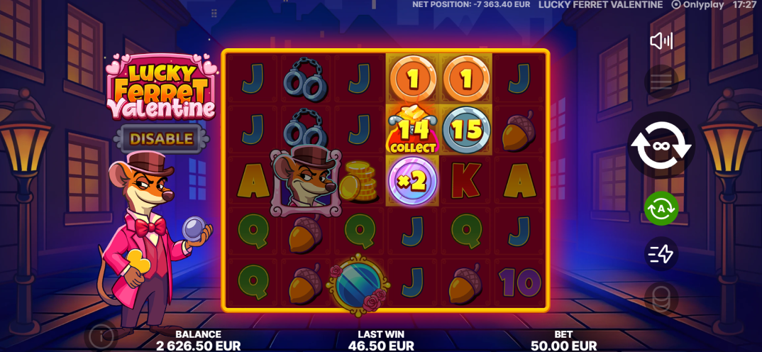 Lucky Ferret Valentine gameplay screenshot 1