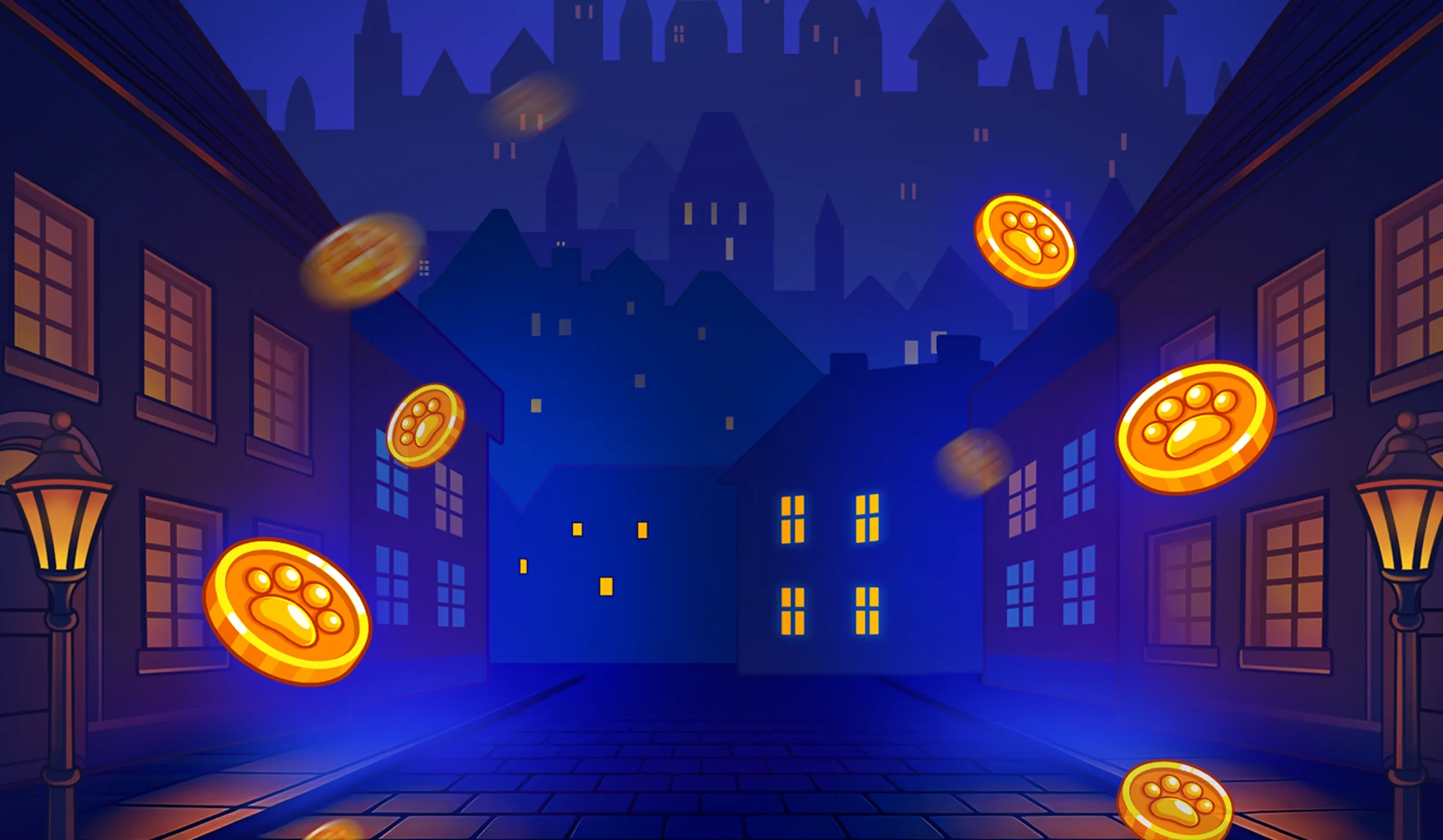 Lucky Ferret desktop action banner background