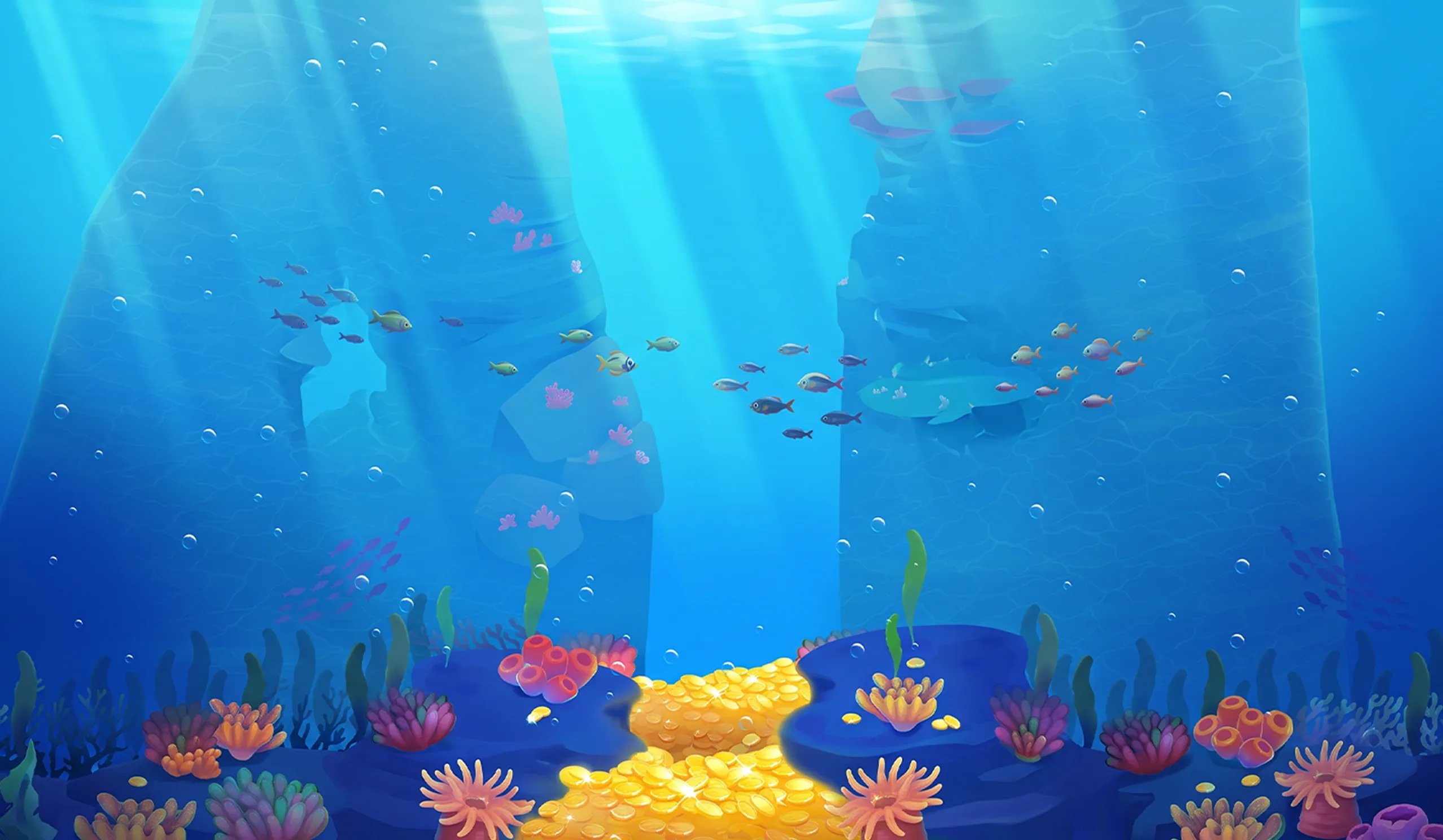 Lucky Ocean desktop action banner background