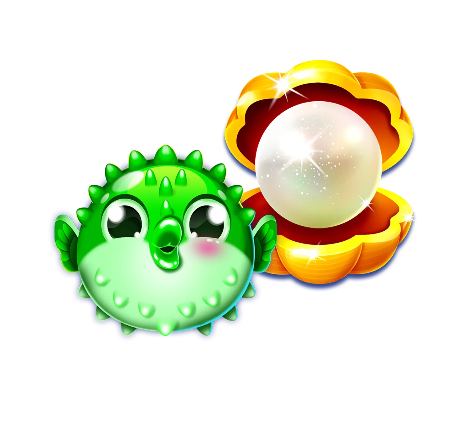 Lucky Ocean desktop action banner character