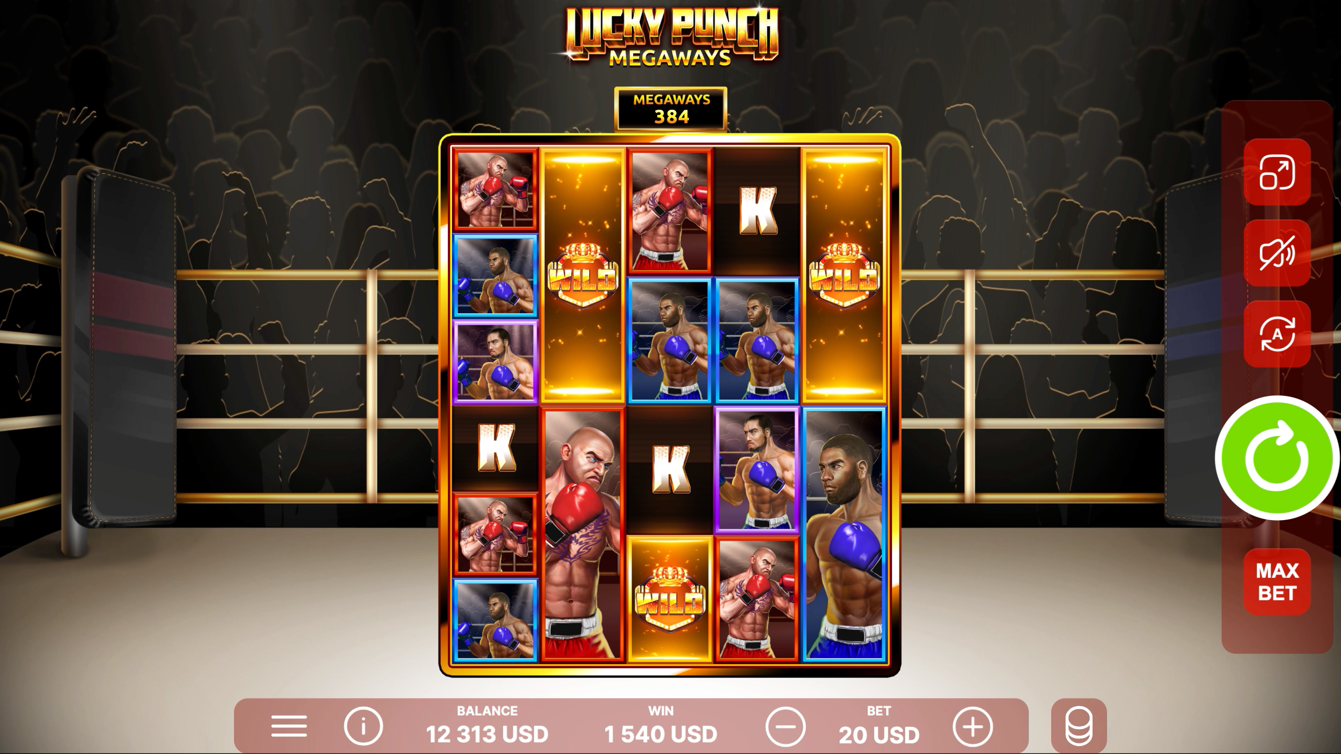 Lucky Punch Megaways gameplay screenshot 1