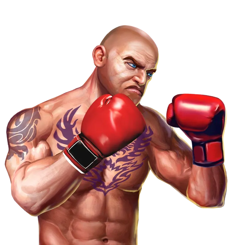 Lucky Punch mobile action banner character