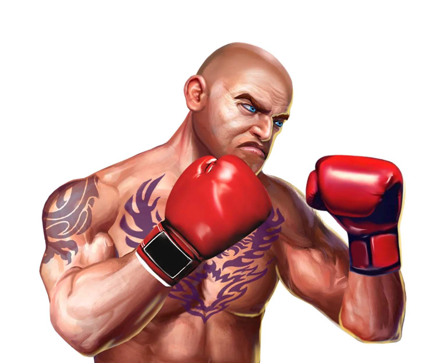 Lucky Punch tablet action banner character