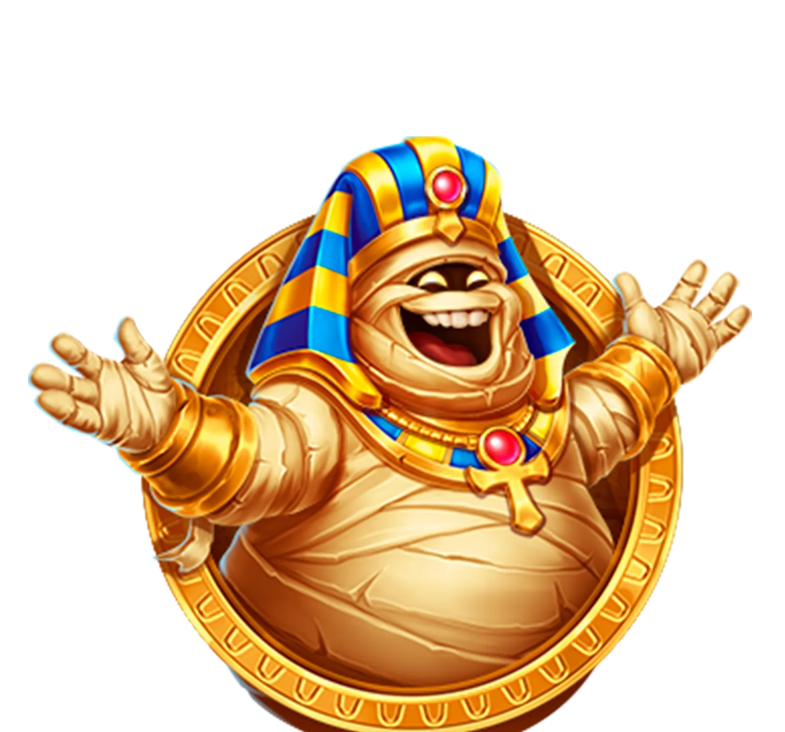 Mummy Сoins desktop action banner character
