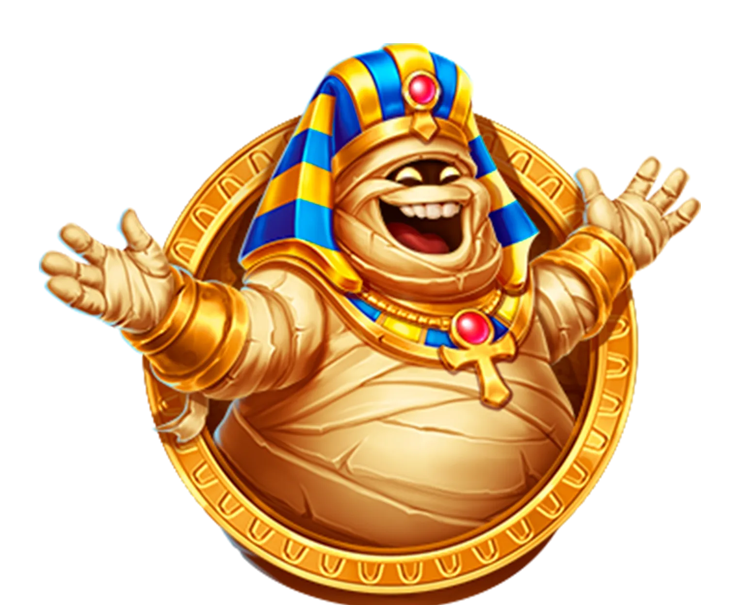 Mummy Сoins tablet action banner character