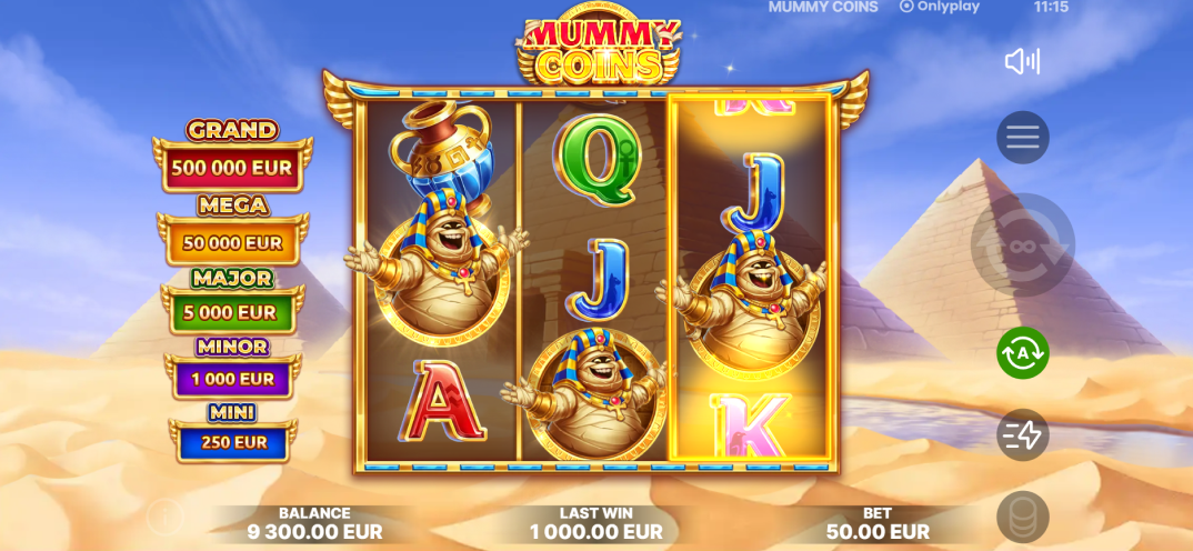 Mummy Сoins gameplay screenshot 2