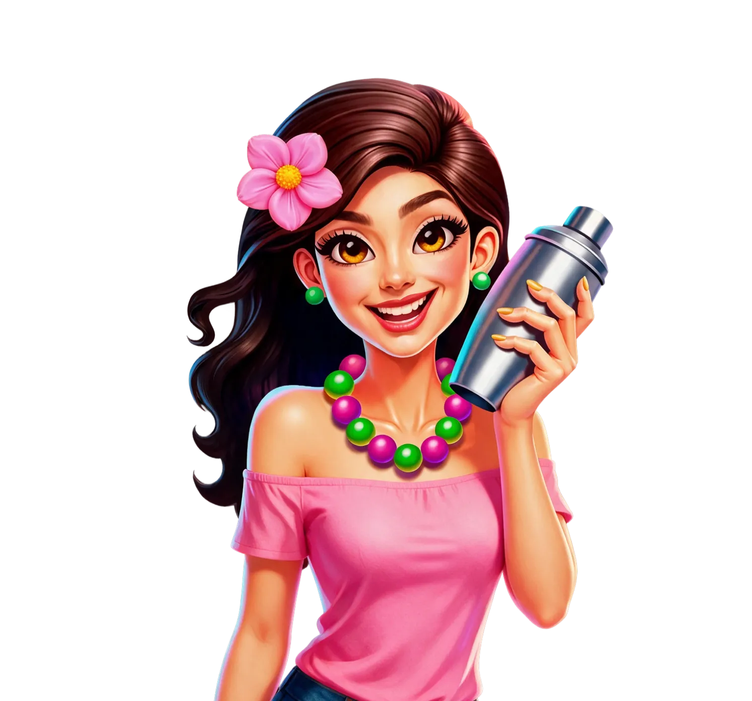 Party Juice desktop action banner character