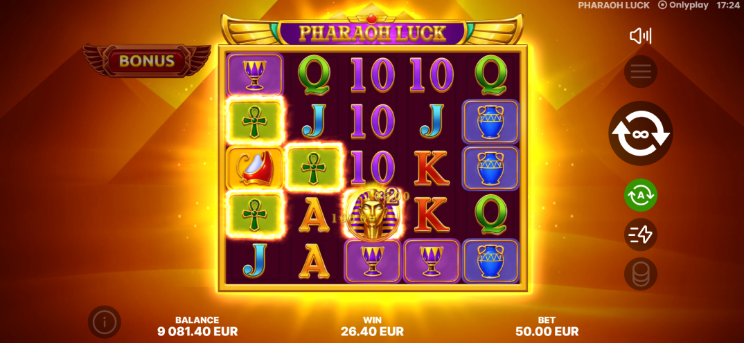 Pharaoh Luck gameplay screenshot 1