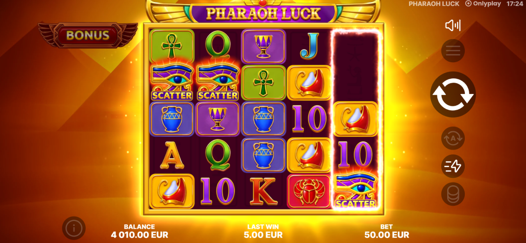 Pharaoh Luck gameplay screenshot 2