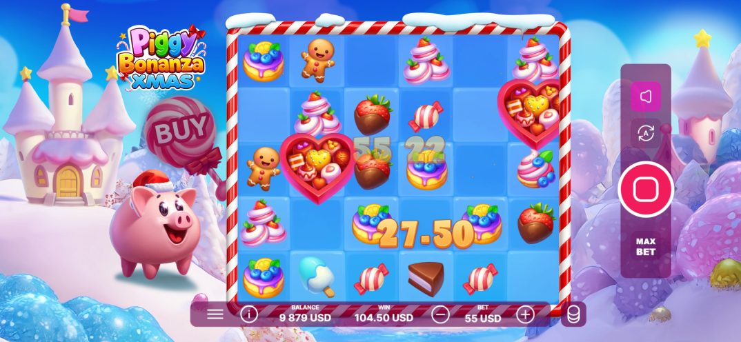 Piggy Bonanza Christmas gameplay screenshot 4
