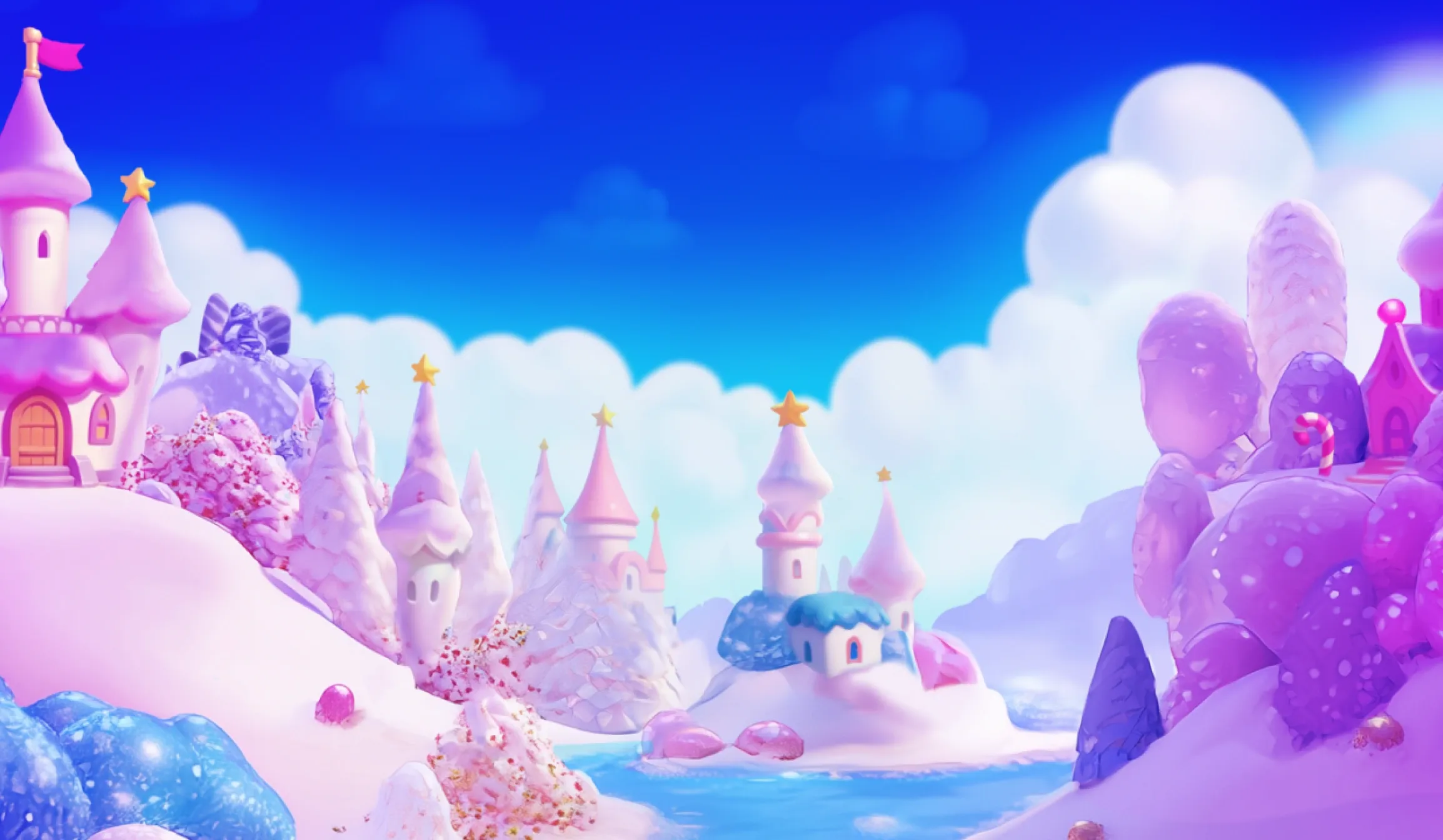 Piggy Bonanza Christmas tablet action banner background
