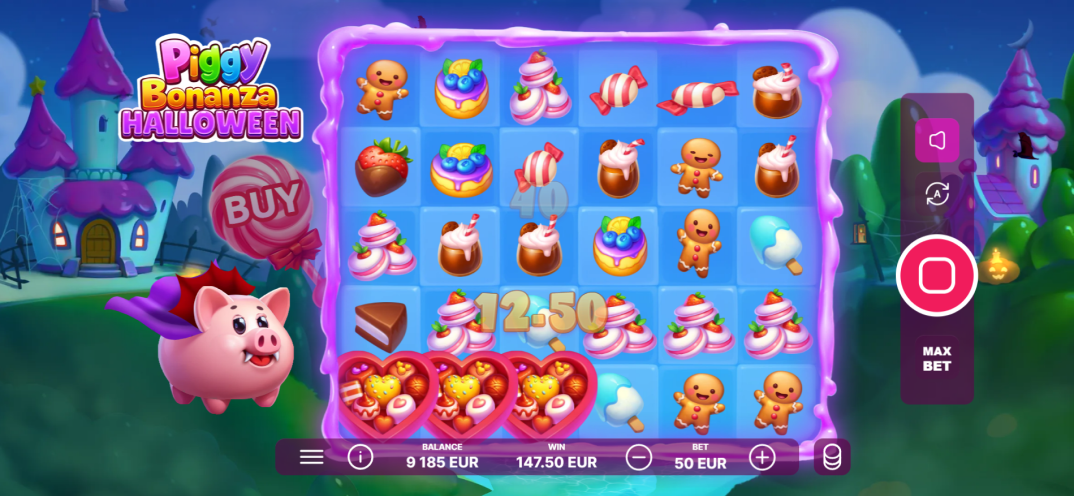 Piggy Bonanza Halloween gameplay screenshot 1