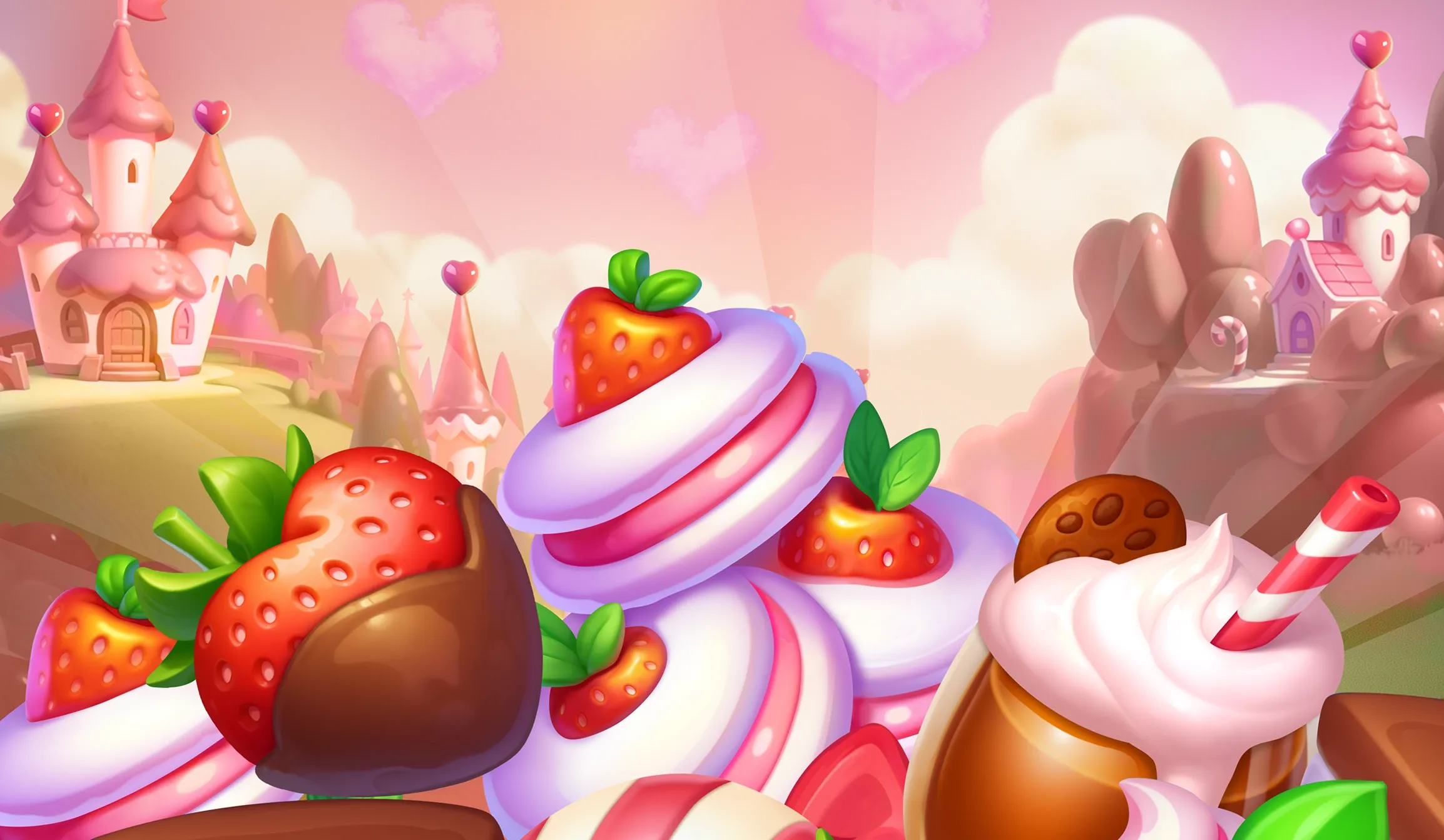 Piggy Bonanza Valentine tablet action banner background