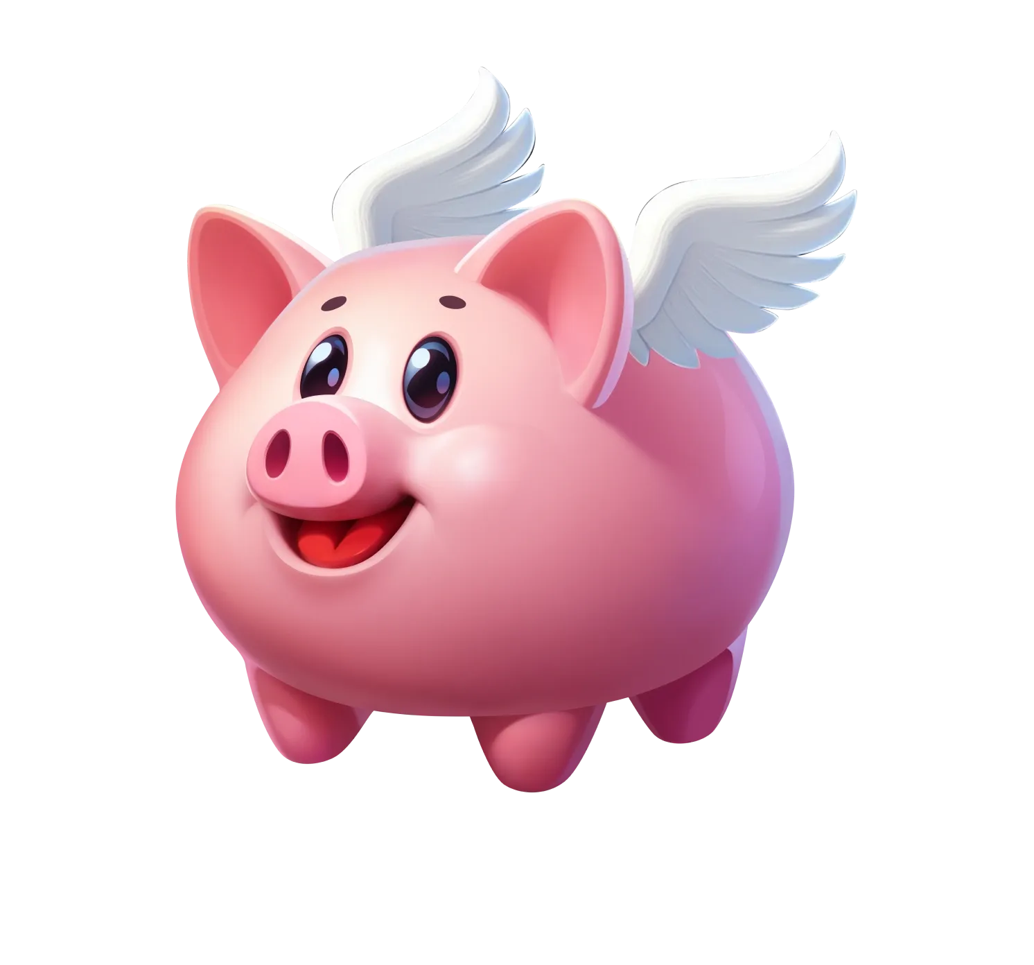 Piggy Bonanza Valentine desktop action banner character