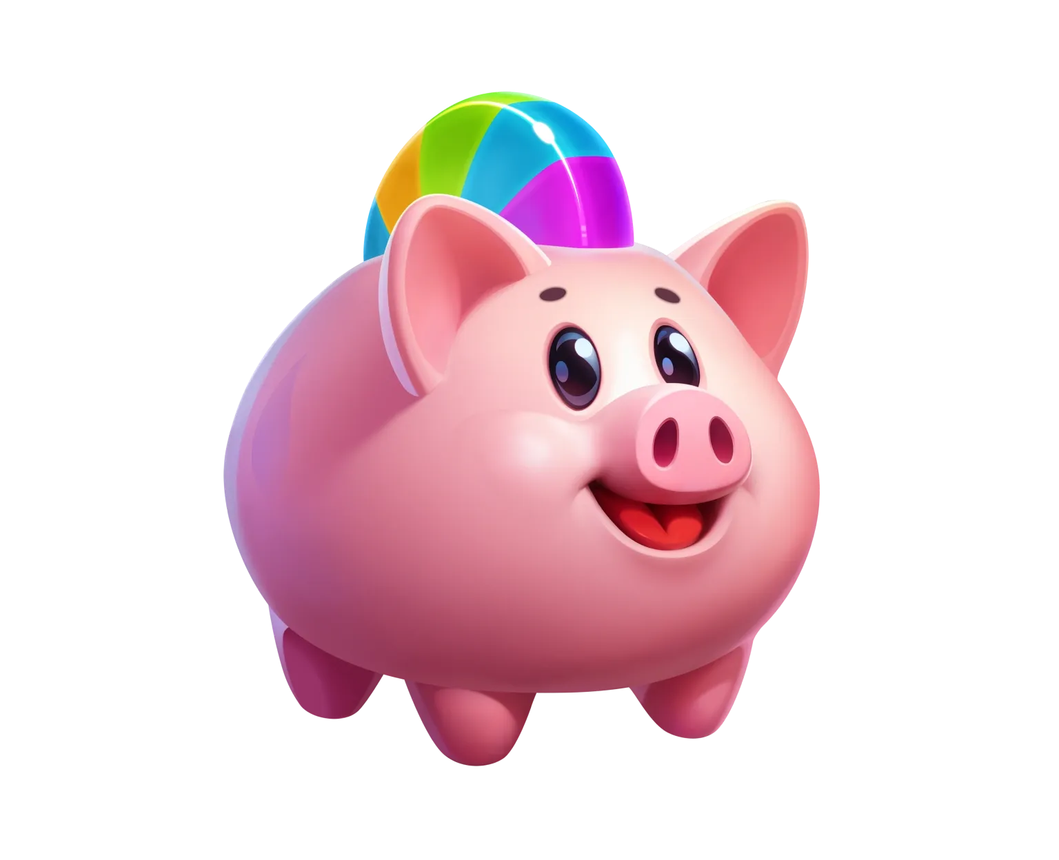 Piggy Bonanza tablet action banner character
