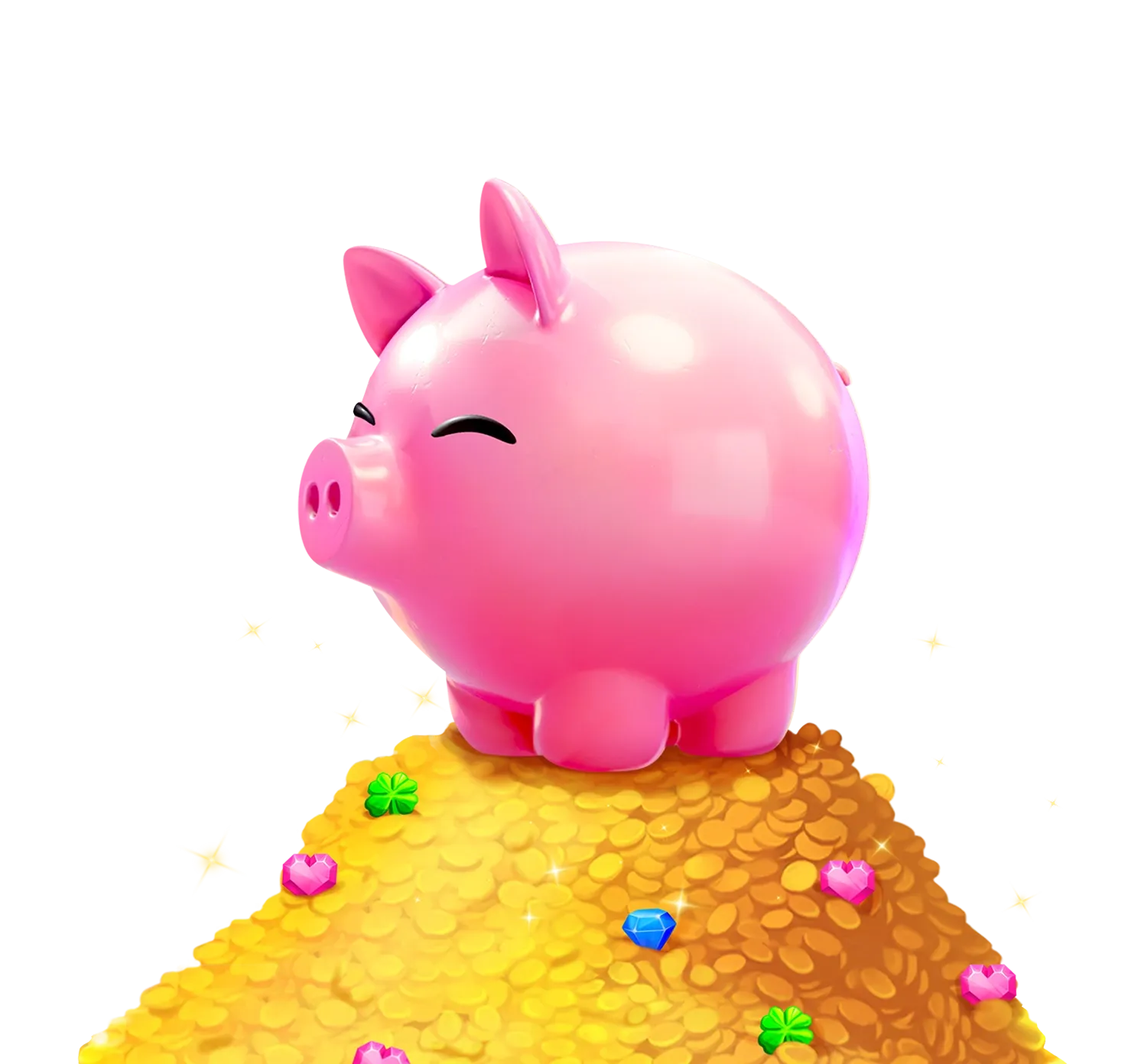 Piggy Tap desktop action banner character