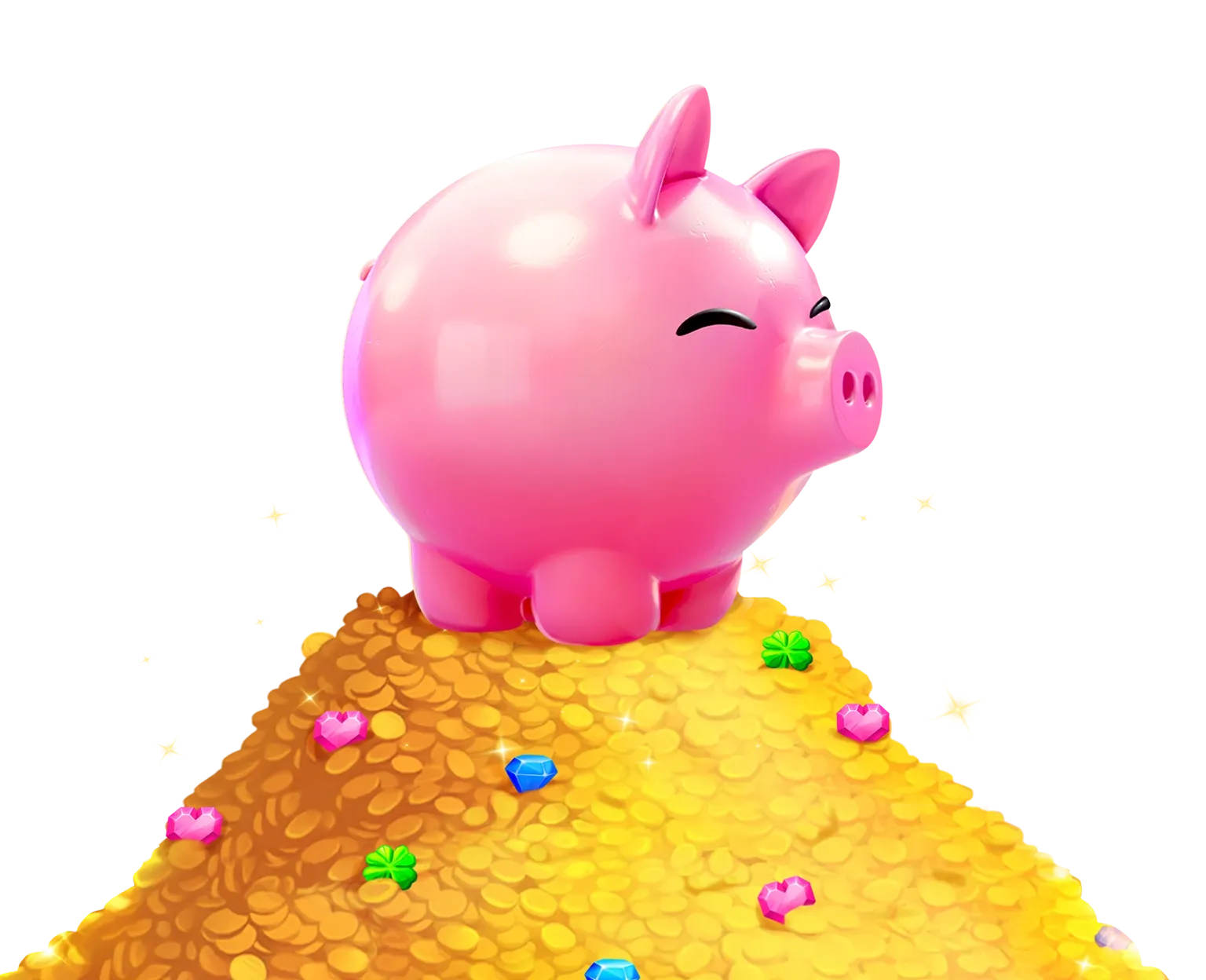 Piggy Tap tablet action banner character