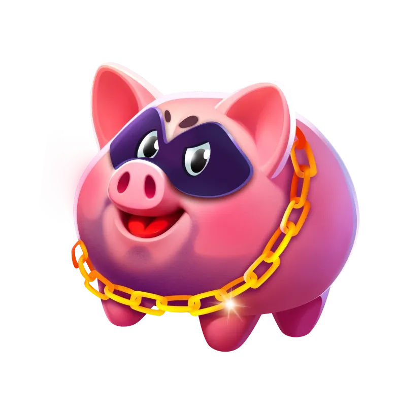 Piggy Thief mobile action banner character