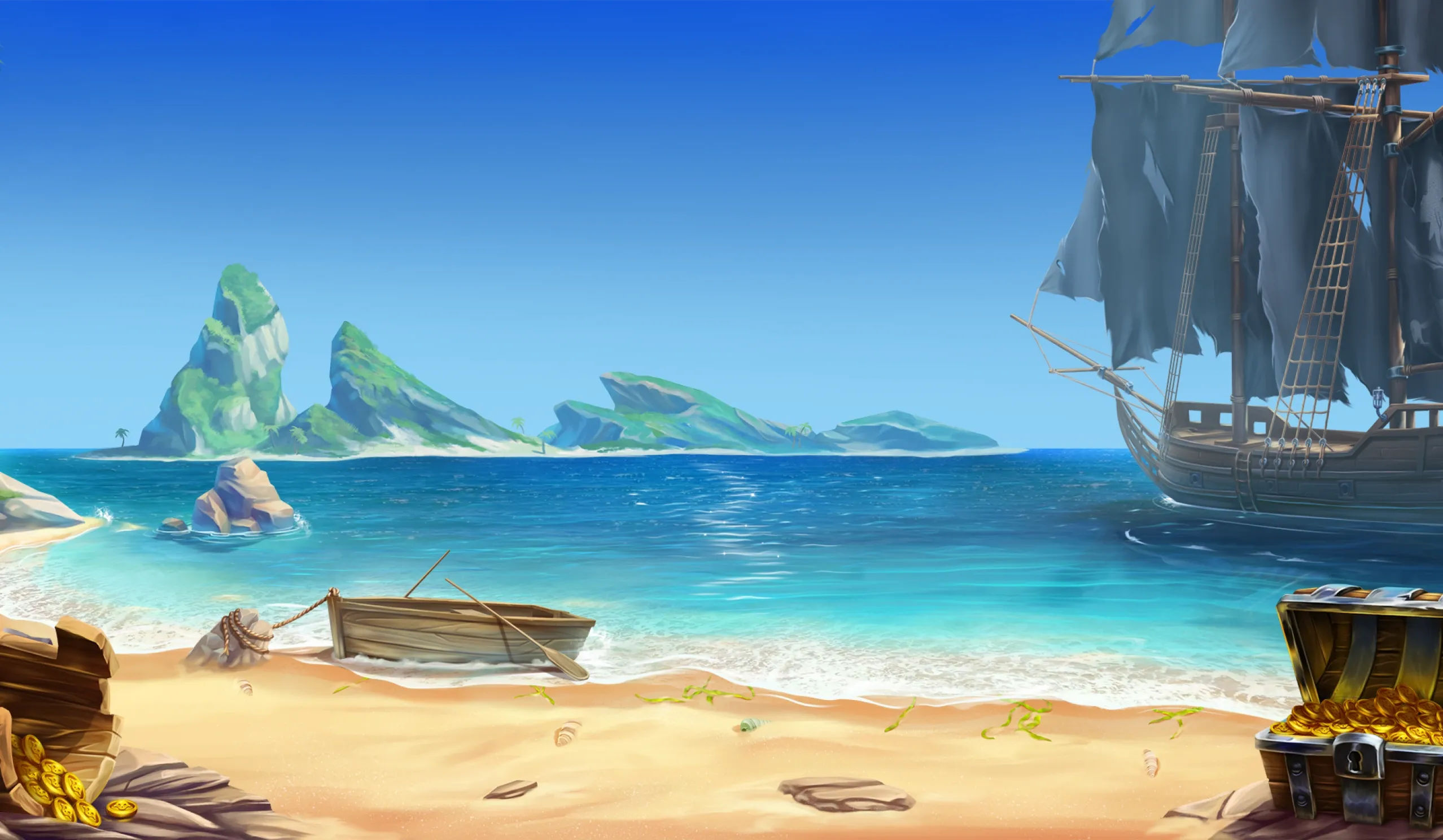 Pirate stuff desktop action banner background