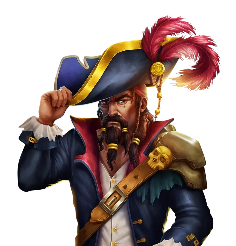Pirate stuff mobile action banner character