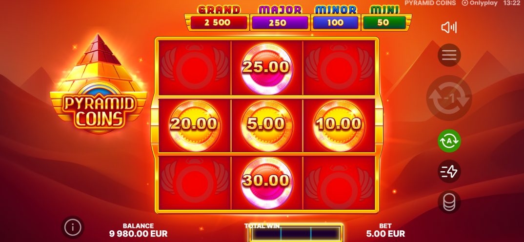 Pyramid Coins gameplay screenshot 1
