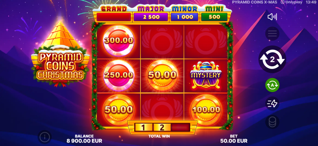 Pyramid Coins X-Mas gameplay screenshot 3