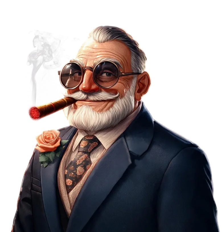 Rich Bankrupt mobile action banner character