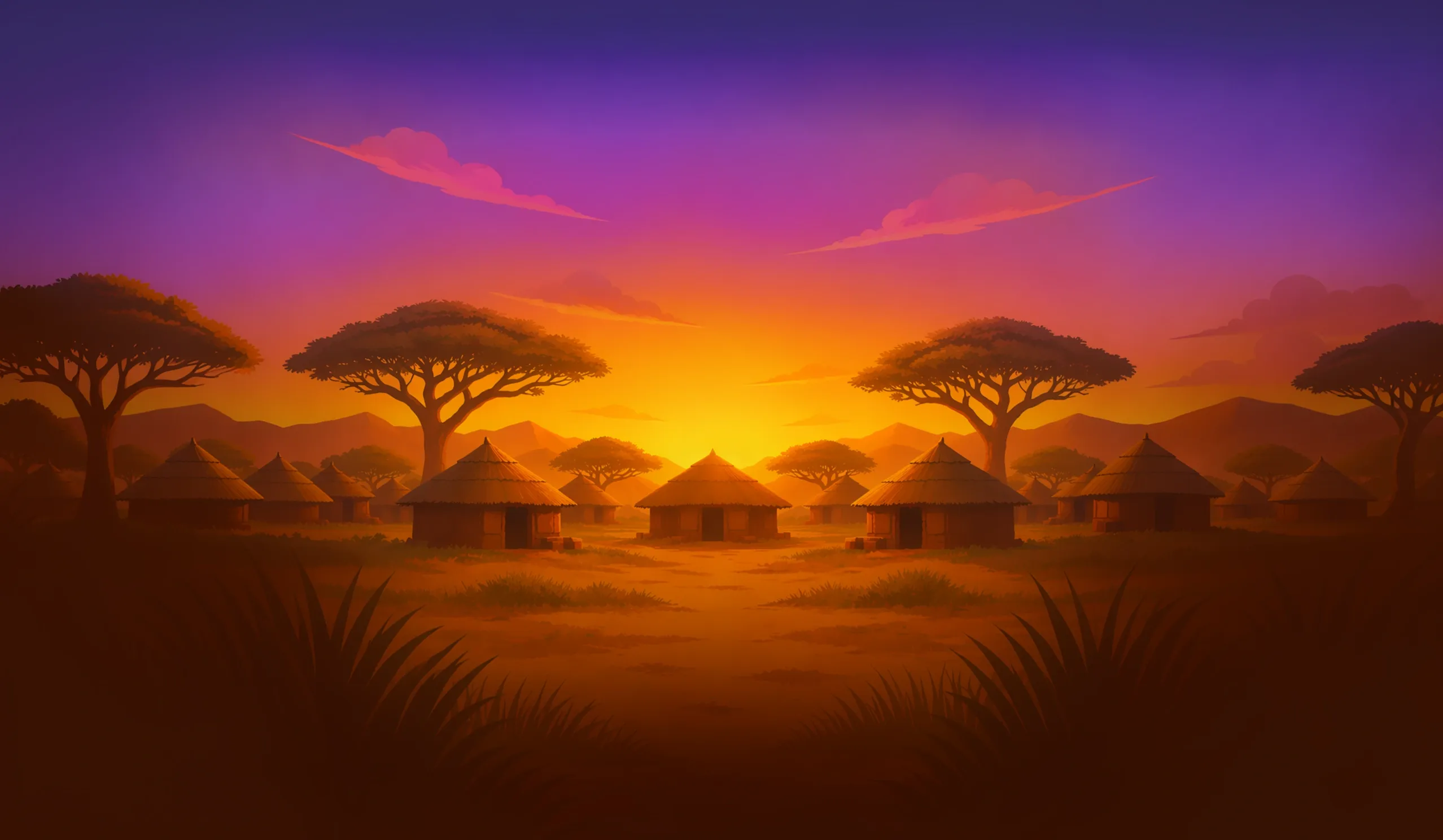 Royal Africa desktop action banner background