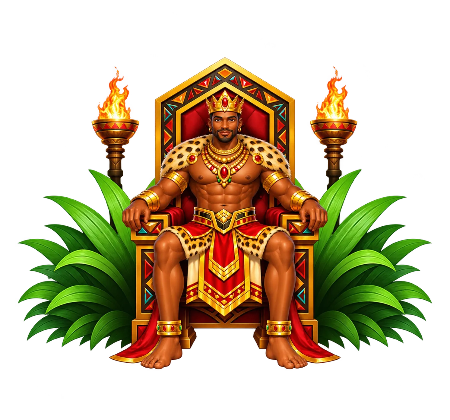 Royal Africa desktop action banner character