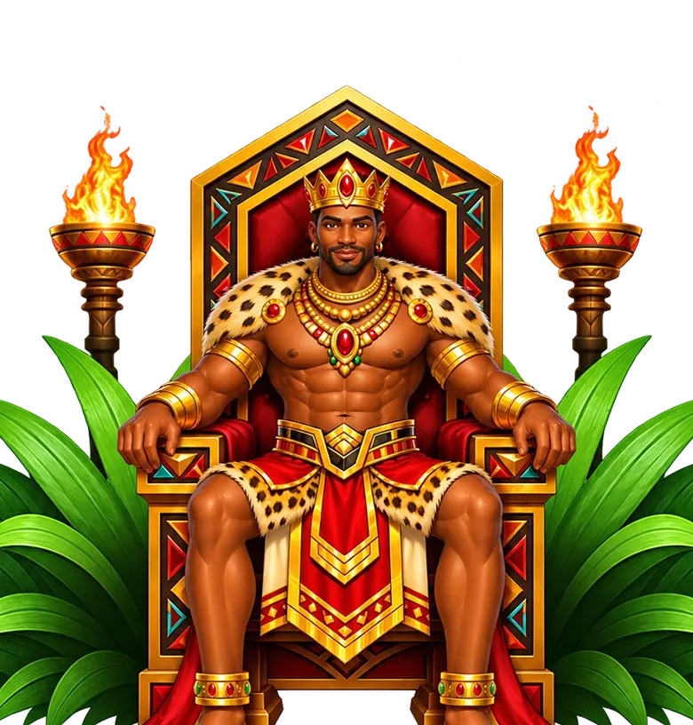 Royal Africa mobile action banner character