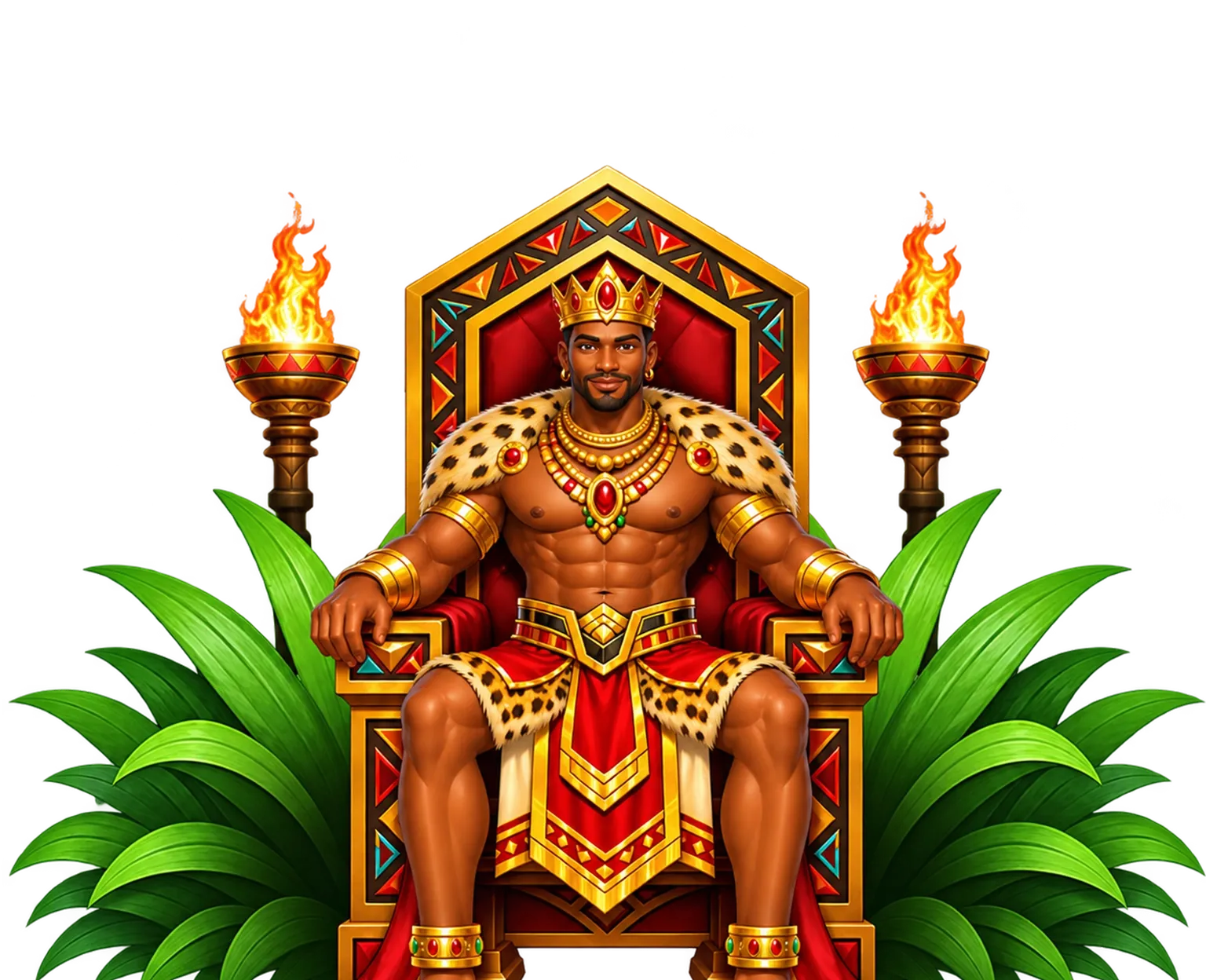 Royal Africa tablet action banner character