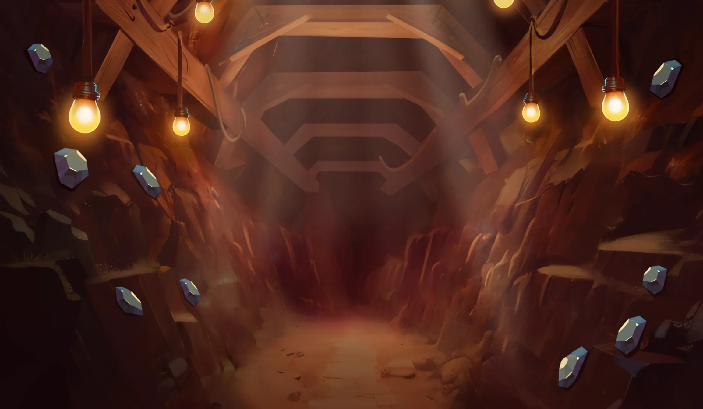 Rush for Diamonds: Hold and Win tablet action banner background