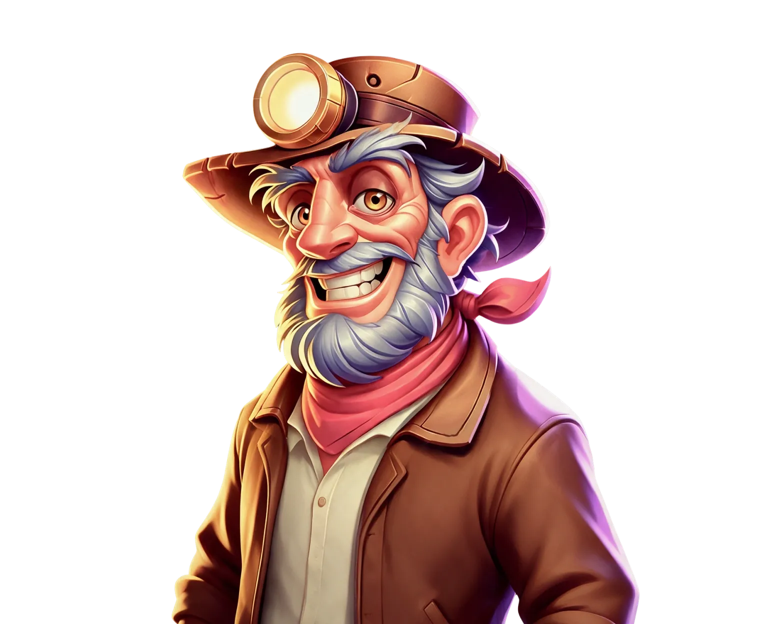 Rush for Diamonds: Hold and Win tablet action banner character