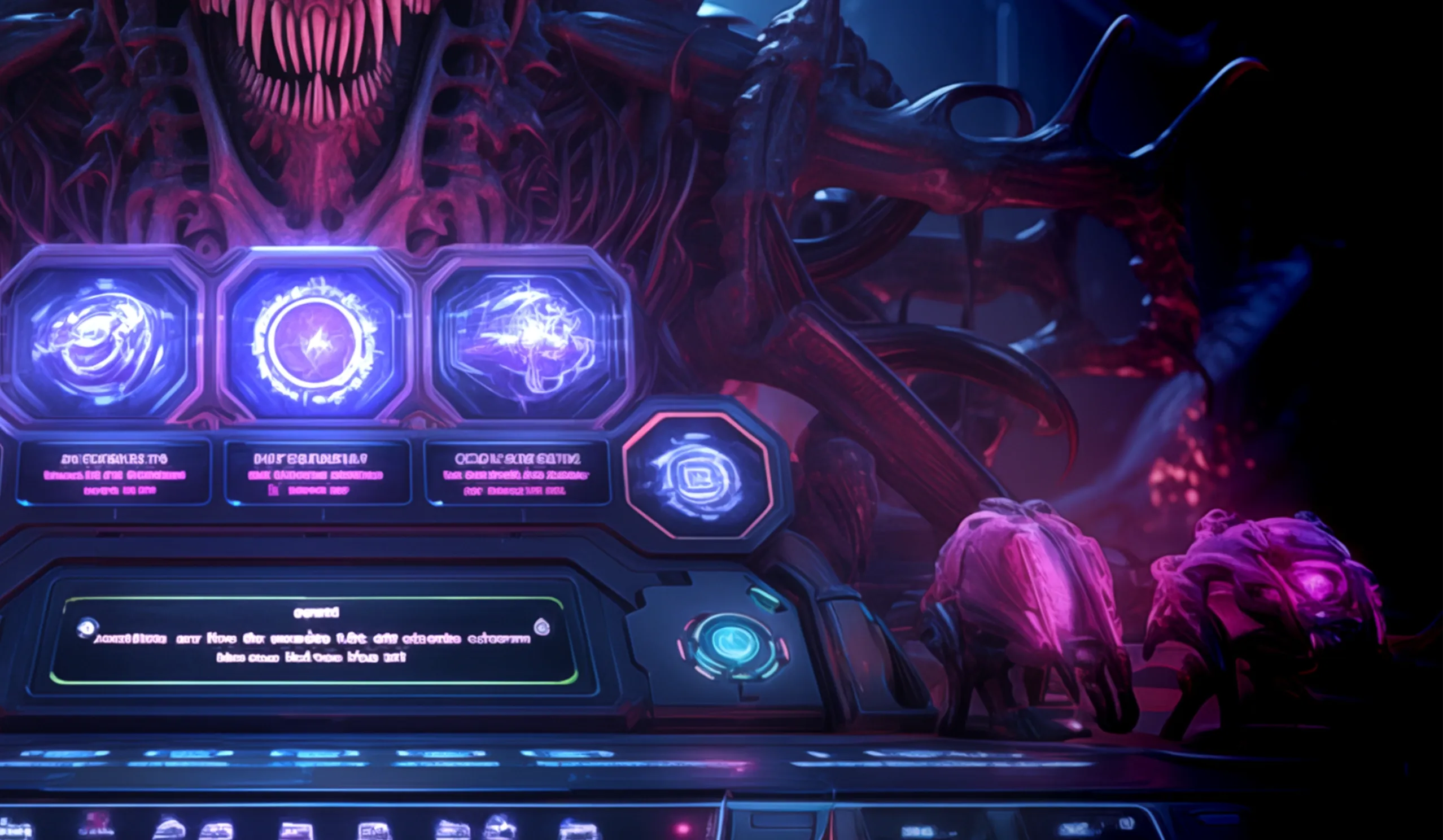 Space Horror desktop action banner background