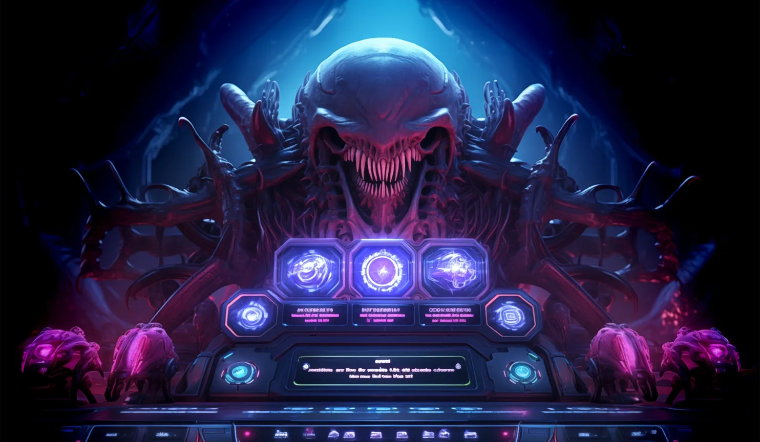 Space Horror mobile action banner background