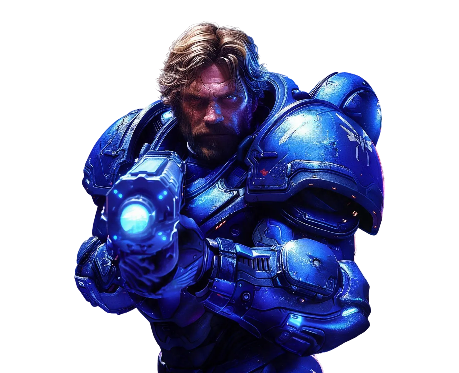 Space Horror tablet action banner character