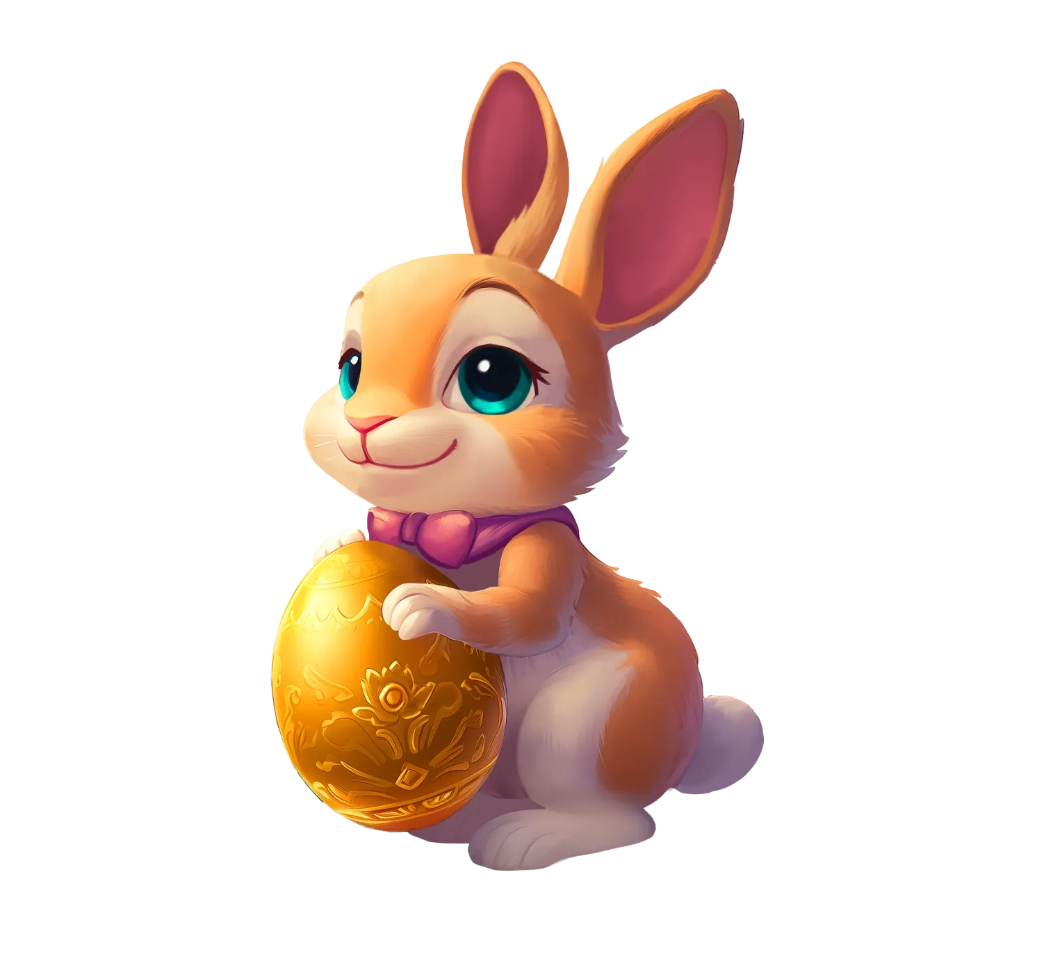 Spring Bunny desktop action banner character