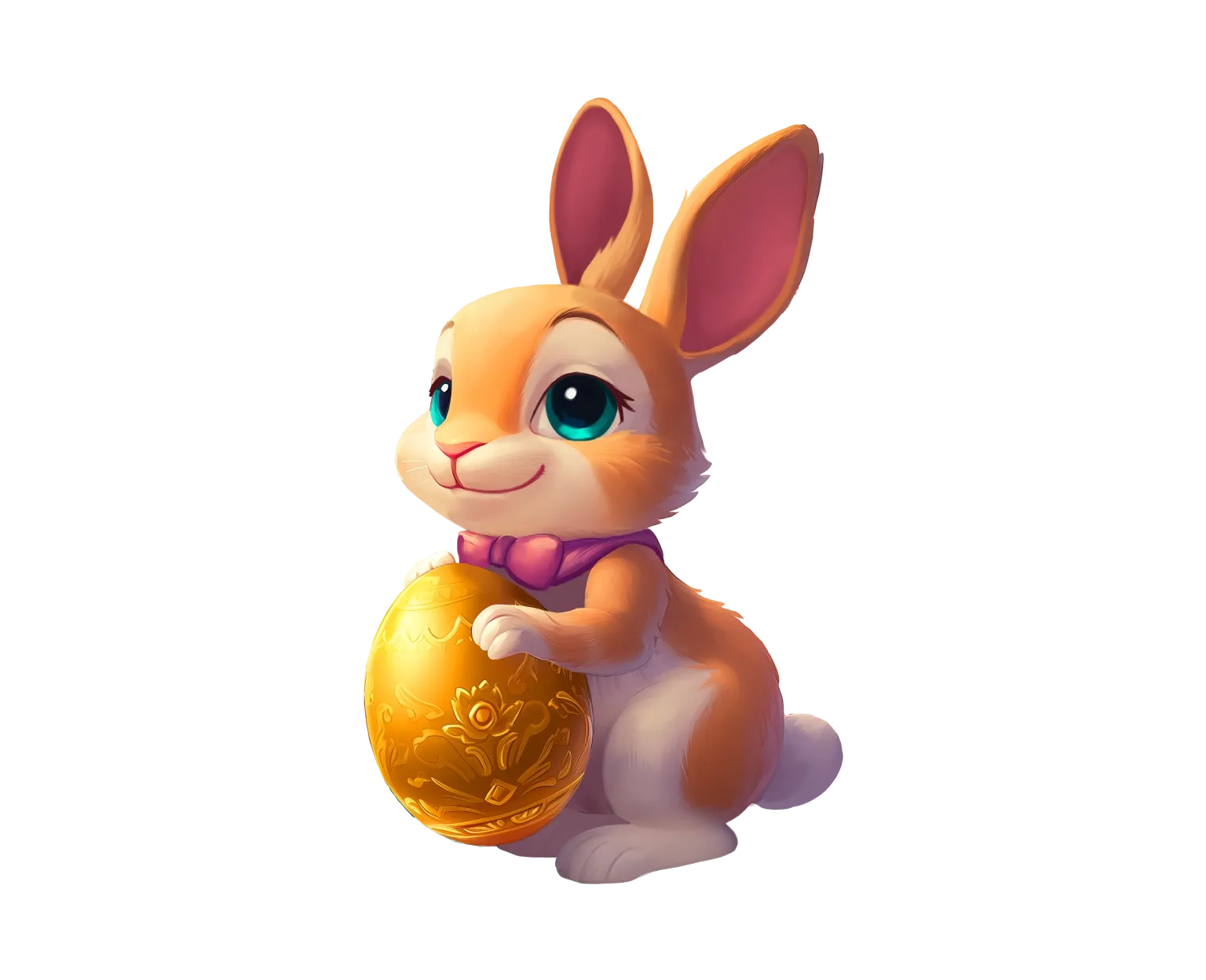 Spring Bunny tablet action banner character