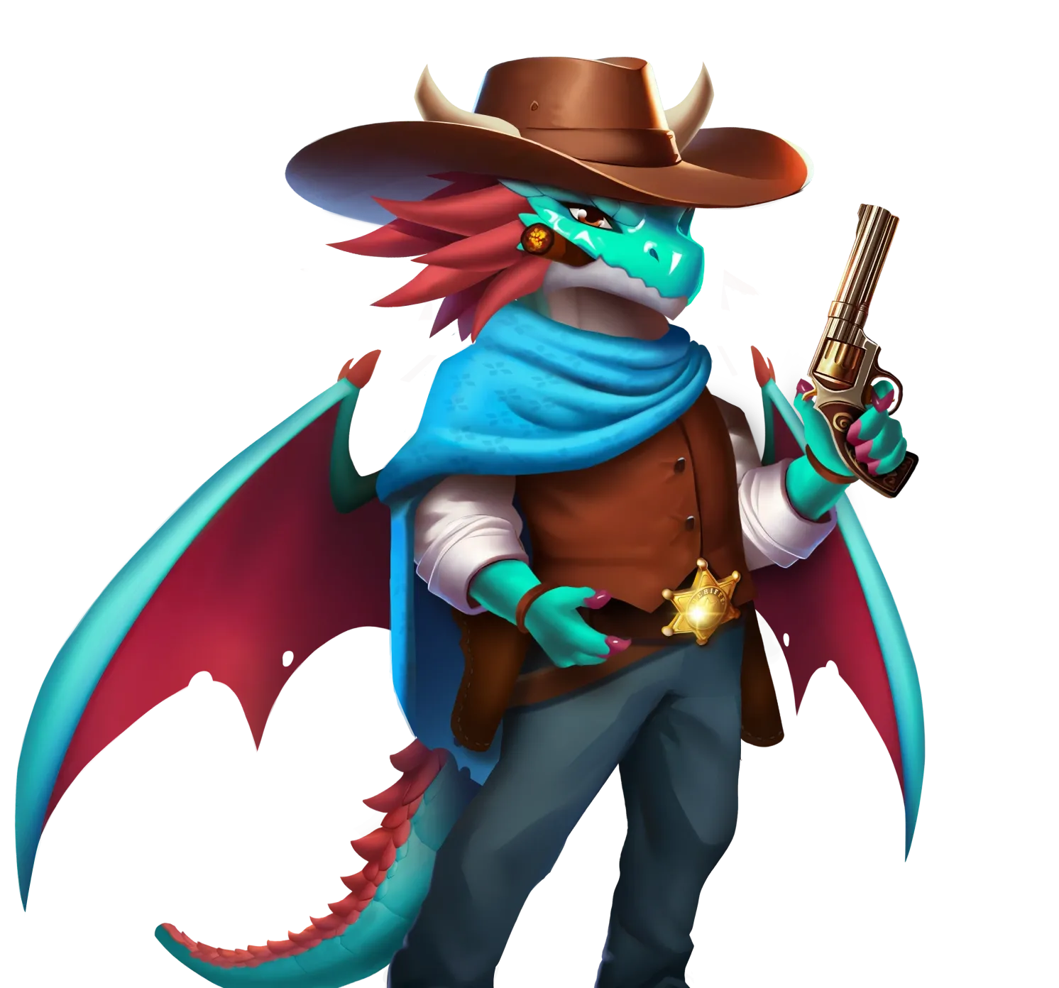Texas Dragons desktop action banner character