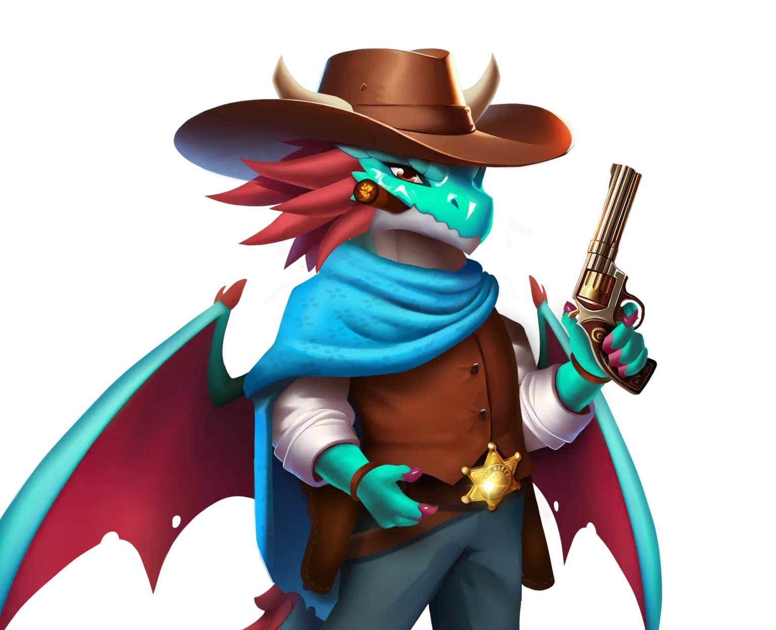 Texas Dragons tablet action banner character