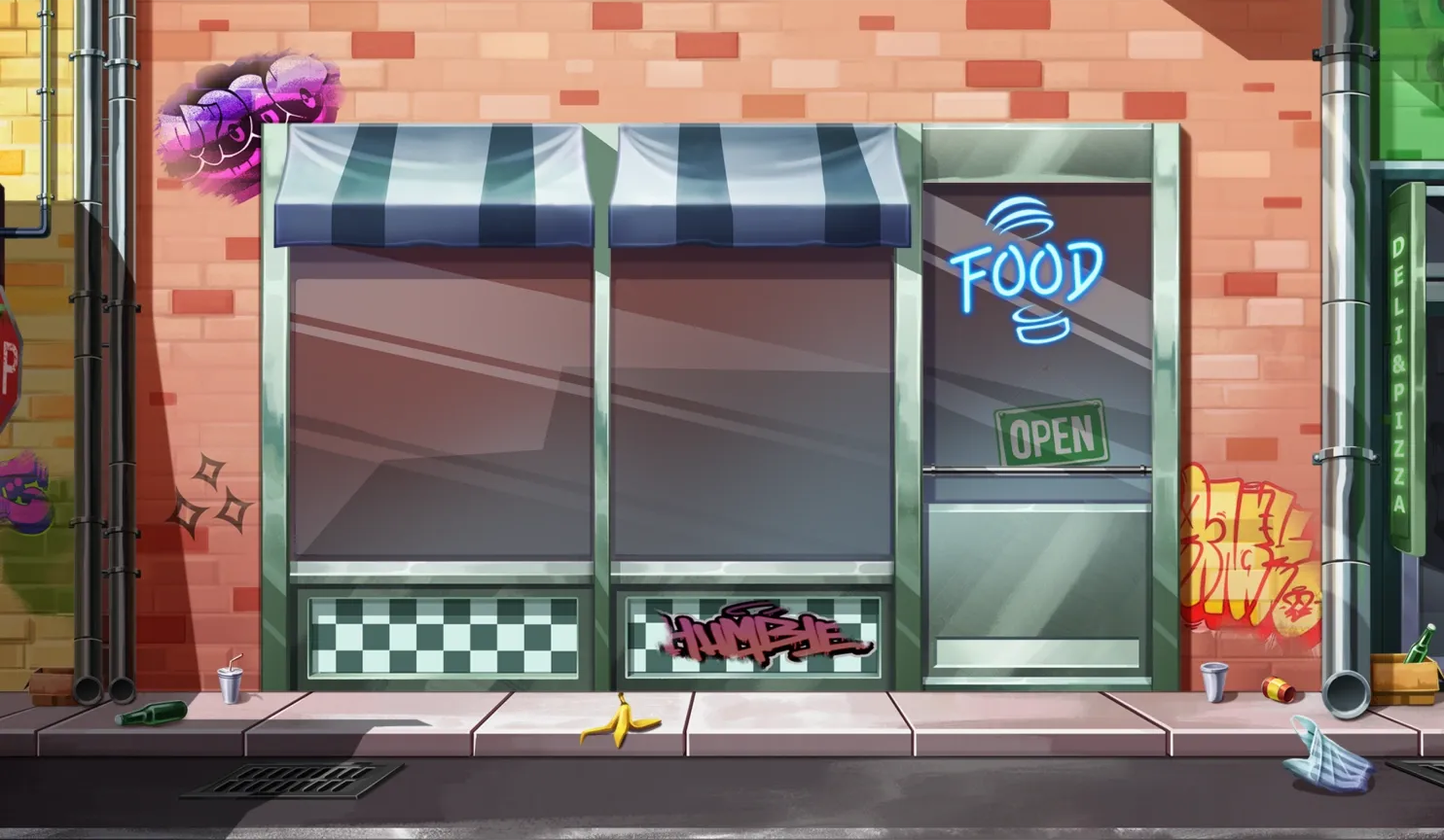 Urban Tastes mobile action banner background
