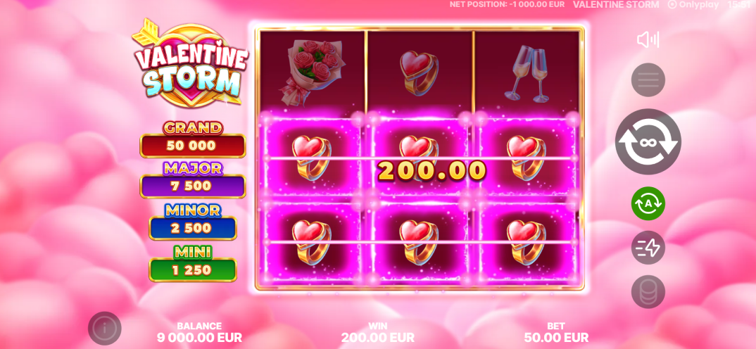 Valentine Storm gameplay screenshot 1