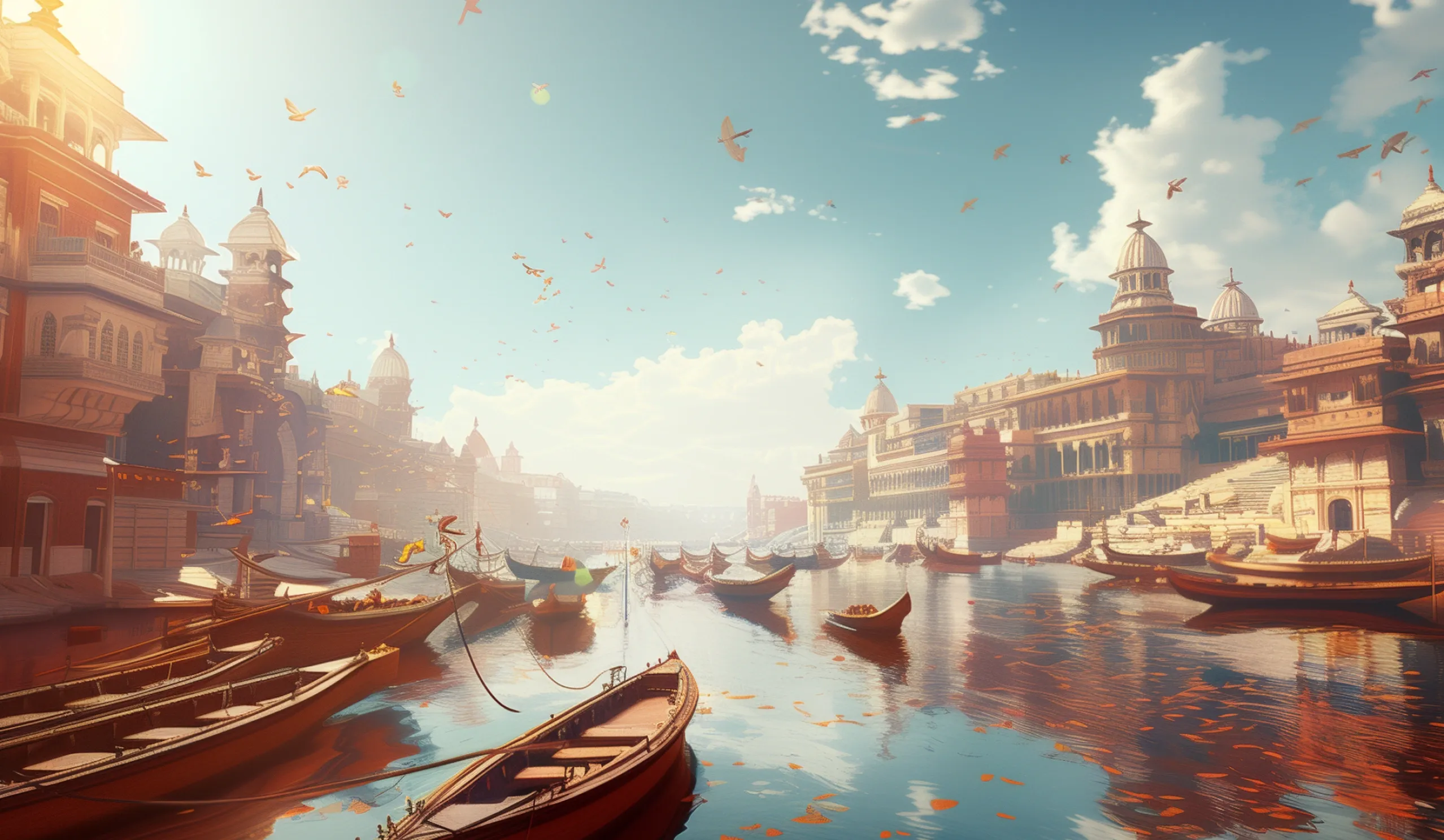 Weekend in Varanasi desktop action banner background