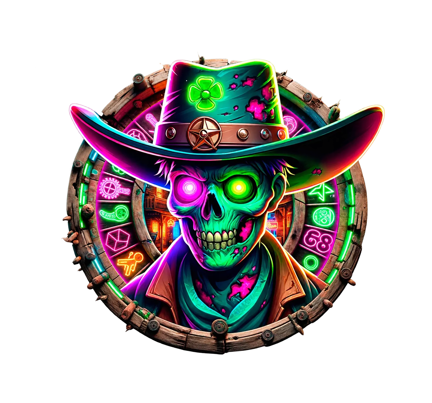 Western Zombie desktop action banner character