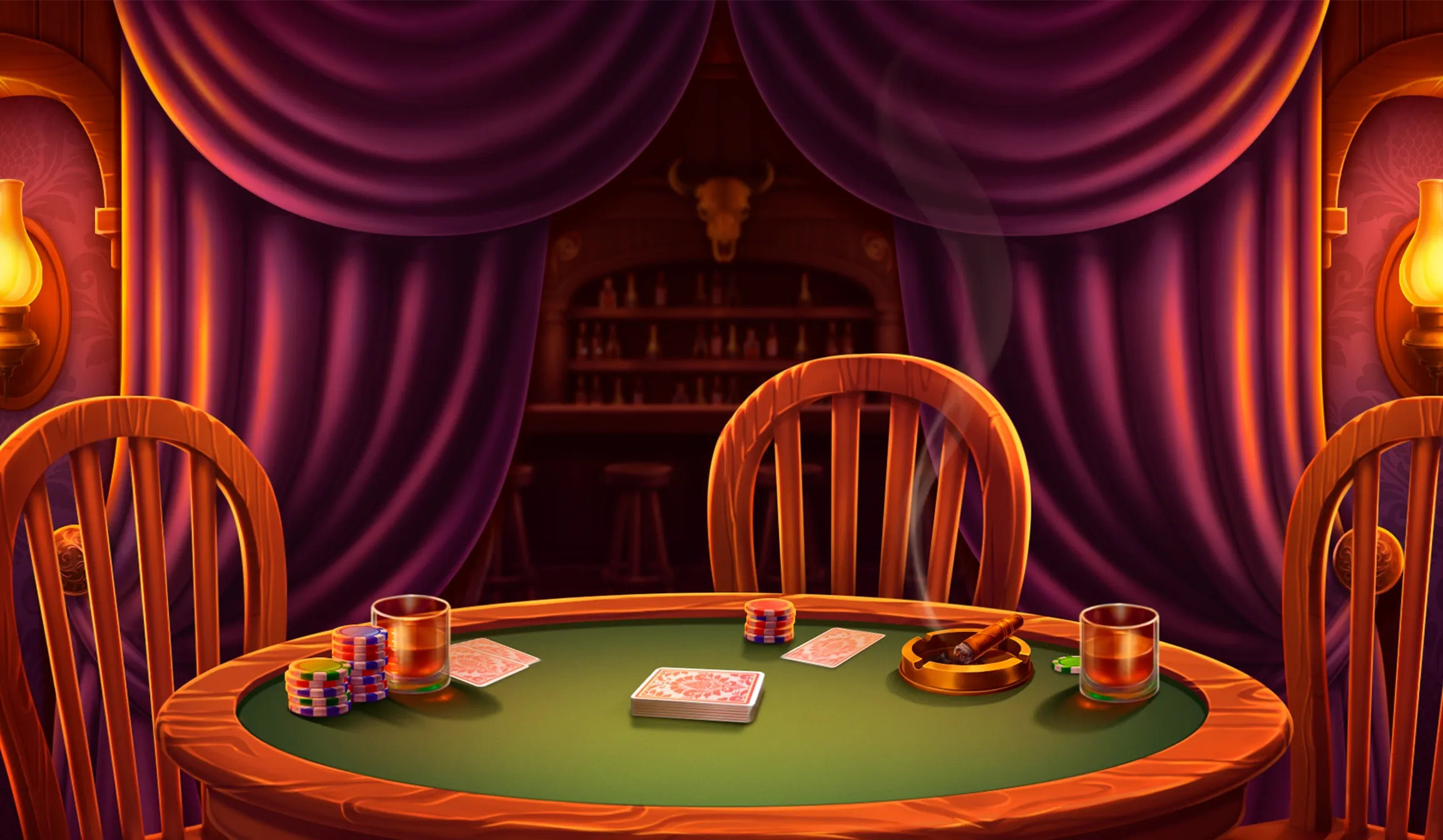 Wild Coin Saloon tablet action banner background