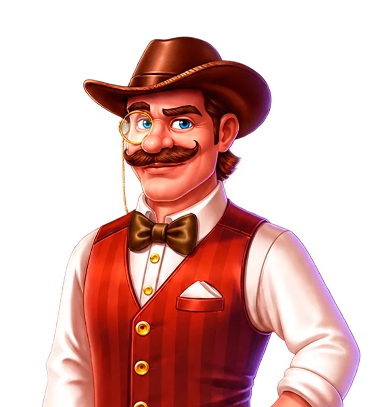 Wild Coin Saloon mobile action banner character