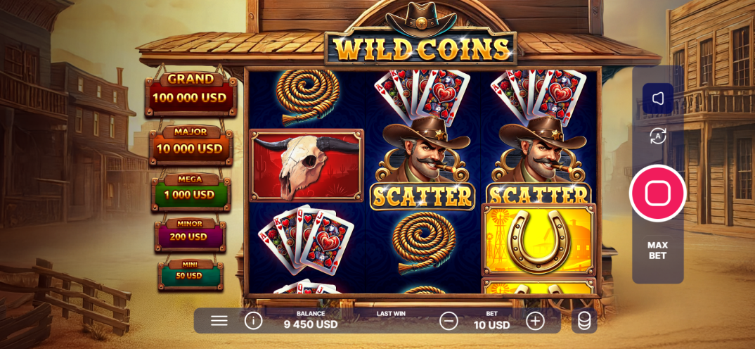 Wild Coins gameplay screenshot 1