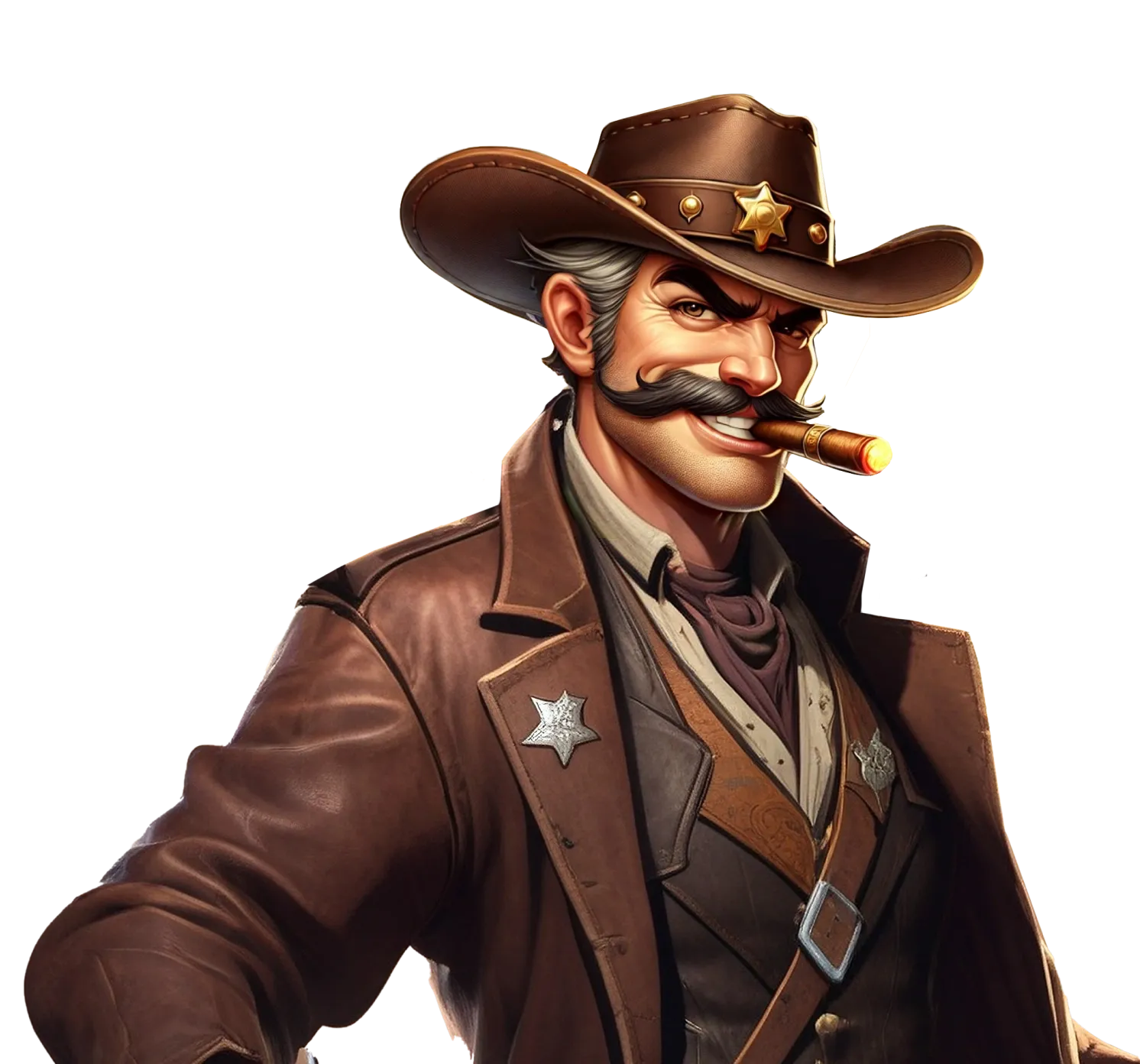 Wild Coins desktop action banner character